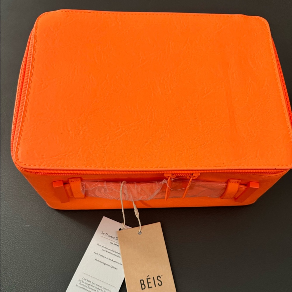 BÉIS / Beis:  Cosmetic Case - Creamsicle NWT